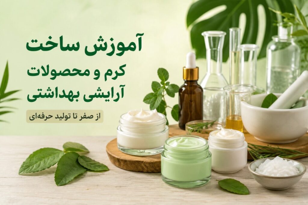 آموزش ساخت کرم و محصولات آرایشی بهداشتی
