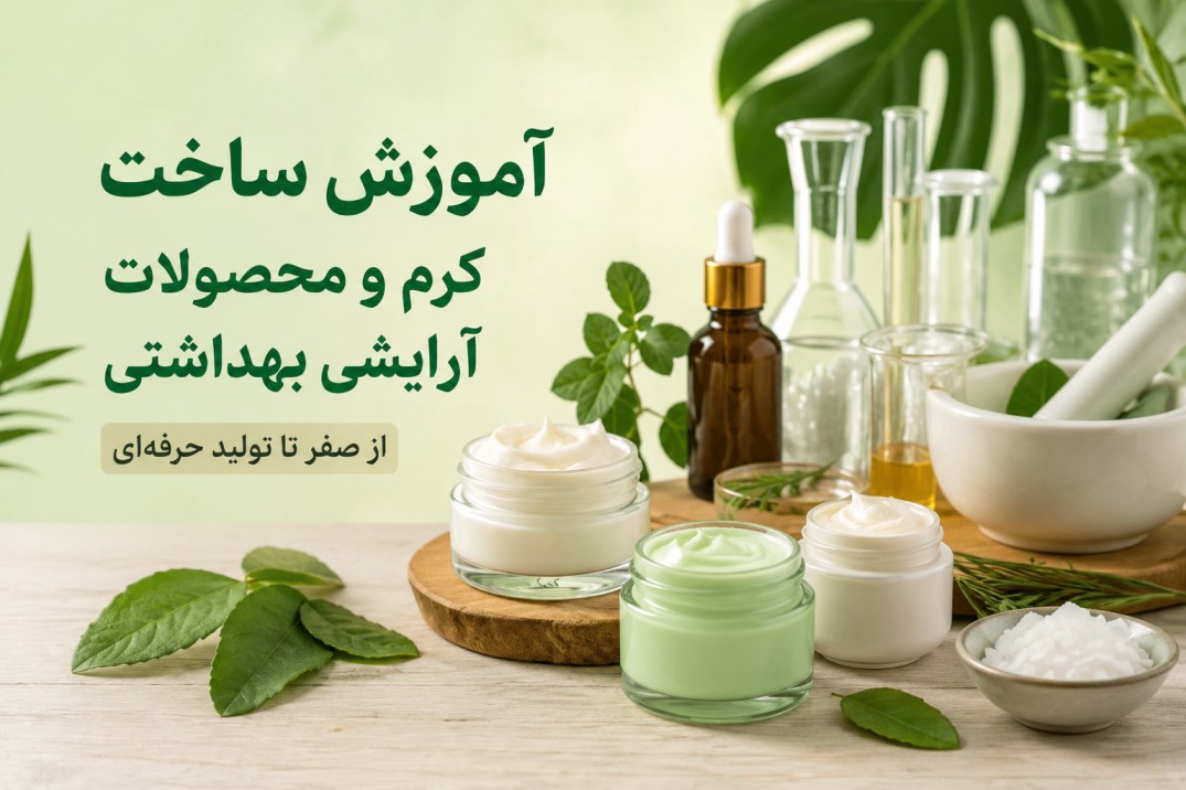 آموزش ساخت کرم و محصولات آرایشی بهداشتی